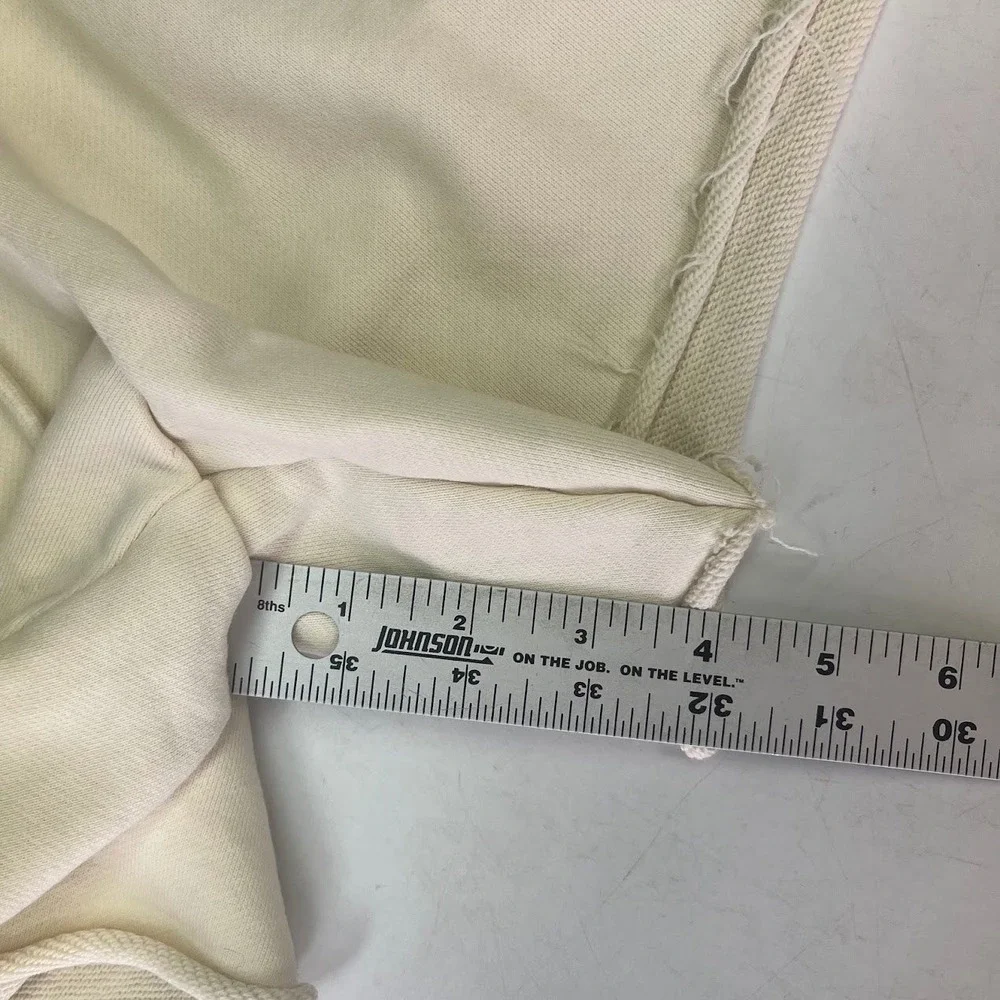 Things Between Cream Smiley Face Cotton Sweat Shorts TBP483 Womens‎ Small
